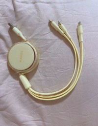 retractable mobile car charger USB  Type C 1.1m  1.2m 3-in-1