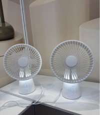 rechargeable fan with lights for night camping romantic fan