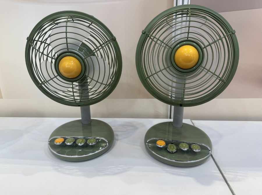 rechargeable fan with lights for night camping romantic fan