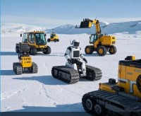 low temperature outdoor power station at Antarctica